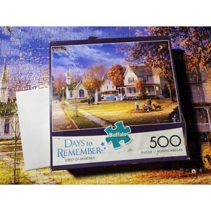 Buffalo Games Days to Remember Street of Memories 500 Piece Jigsaw Puzzle Kovach